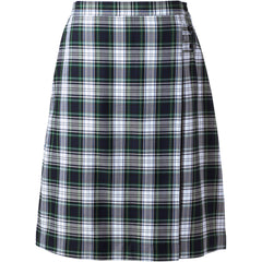 School Uniform Women's Plaid A-line Skirt Below the Knee