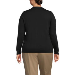 Women's Plus Cotton Modal V-neck Cardigan Sweater