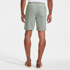 Men's 9" Linen Blend Pull On Deck Short
