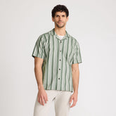 Men's Short Sleeve Linen Hawaiian Camp Collar Shirt
