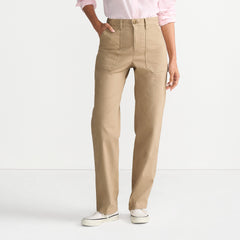 Women's Herringbone Chino High Rise Utility Pants