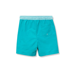 Boys Chlorine Resistant 5in Swim Trunks with Mesh Liner