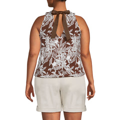 Women's Plus Size Lightweight Jersey Blouson Vneck Tank