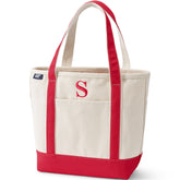 Pre-Monogrammed Letter S Canvas Tote Bag