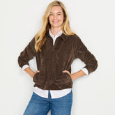 Women's Long Sleeve Sport Cord Quarter Zip Pullover