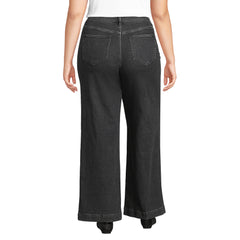 Plus Size Recycled High Rise Wide Leg Denim Jeans