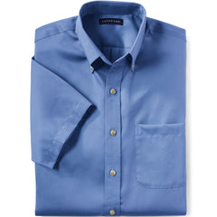 School Uniform Men's Tall Short Sleeve Performance Twill Shirt