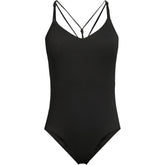 Women's Petite Tugless QuickDry Adjustable Strappy Back High Leg One Piece
