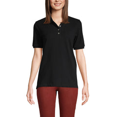 Women's Banded Short Sleeve Mesh Polo