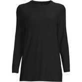 Women's Petite Long Sleeve Performance Crew Neck Tunic