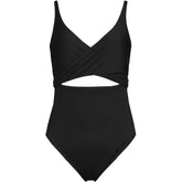 Women's Wrap Monokini High Leg One Piece Swimsuit