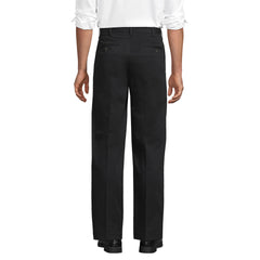 Men's Long No Iron Traditional Fit Plain Front Chino Pant