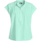 Women's Cotton Voile Drop Shoulder Short Sleeve Top