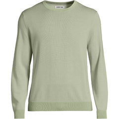 Men's Fine Gauge Cotton Crew Neck Sweater