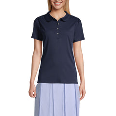 Women's Short Sleeve Peter Pan Collar Polo Shirt