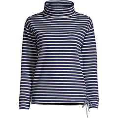 Women's Long Sleeve Waffle Funnel Neck Top