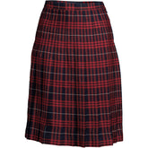 Women's Plaid Pleated Skirt Below the Knee