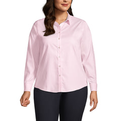 Women's Plus Size No Iron Pinpoint Shirt