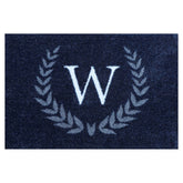 Matterly Monogrammed Laurel Wreath Doormat
