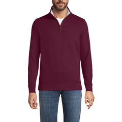 School Uniform Men's Big French Rib Quarter Zip Pullover Shirt