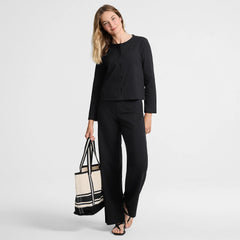 Women's Tall Starfish High Rise Pull On Wide Leg Pocket Pants