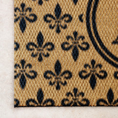 Matterly Neighburly Monogrammed Doormat Fleur Field