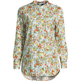 Women's Petite No Iron Banded Collar Popover Shirt