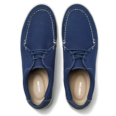 Men's Moc Toe Canvas Lace Up Sneakers