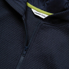 Boys Texture Knit Zip Up Hoodie