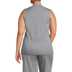 Women's Plus Size Supima Micro Modal Sleeveless Mock Neck Shirt