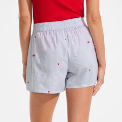 Women's Poplin Sleep Boxer Shorts