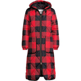 Women's Plus Size Print FeatherFree Insulated Diamond Quilted Maxi Coat