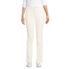 Women's Petite Mid Rise Straight Leg Corduroy Pants