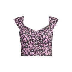 Women's D-Cup Ruched Cap Sleeve Midkini Top