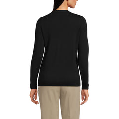 Women's Tall Cotton Modal V-neck Cardigan Sweater