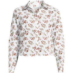 Women's No Iron Boxy Cropped Shirt