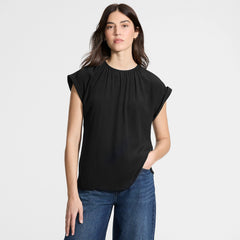 Women's Sleeveless Crepe Popover Top