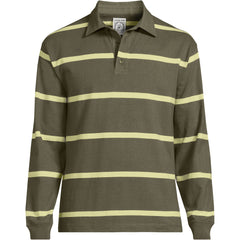 Men's Big and Tall Long Sleeve Rugged Rugby Polo