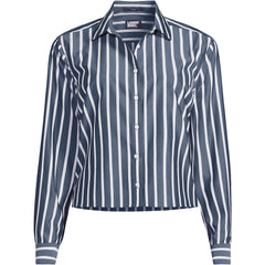 Women's Plus Size No Iron Boxy Cropped Shirt