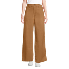 Women's Stretch Canvas High Rise Wide Leg Pants