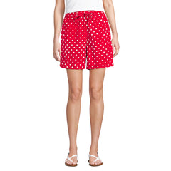 Women's Poplin High Rise Pull On 7" Shorts