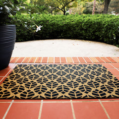 Matterly Neighburly Doormat Linear Leaf