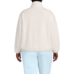 Women's Plus Size Half Zip Cozy Sherpa Fleece Pullover