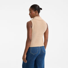 Women's Drifter Quarter Zip Vest Sweater