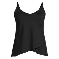 Women's Petite Tulip Hem Tankini Top