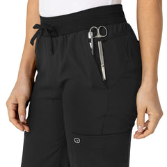 School Uniform Women's Petite Wink W123 Flex-n-Reach Track Scrub Pants