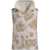 Women's Sherpa Fleece Reversible Mixed Media Vest