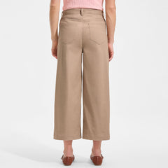 Women's Petite Knockabout Chino High Rise 5 Pocket Wide Leg Crop Pants