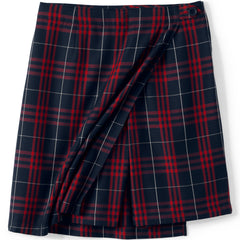 Women's Plaid A Line Tab Skort Top of Knee
