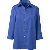 Women's Plus Size 3/4 Sleeve Performance Twill Shirt